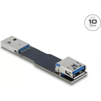Lyties keitiklio kabelis DELOCK 67420 — USB Type-A į Type-A, juodas