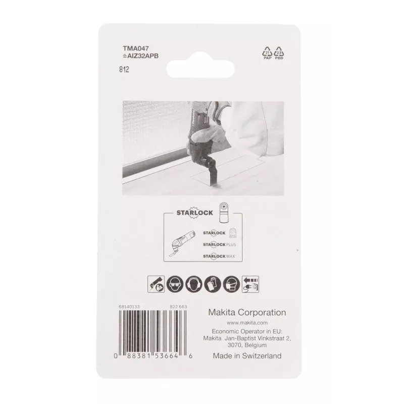 Makita B-64814-5 siaurapjūklio/dekupažo pjūklo/gręžimo pjūklo peiliukas Bimetal 5 vnt.