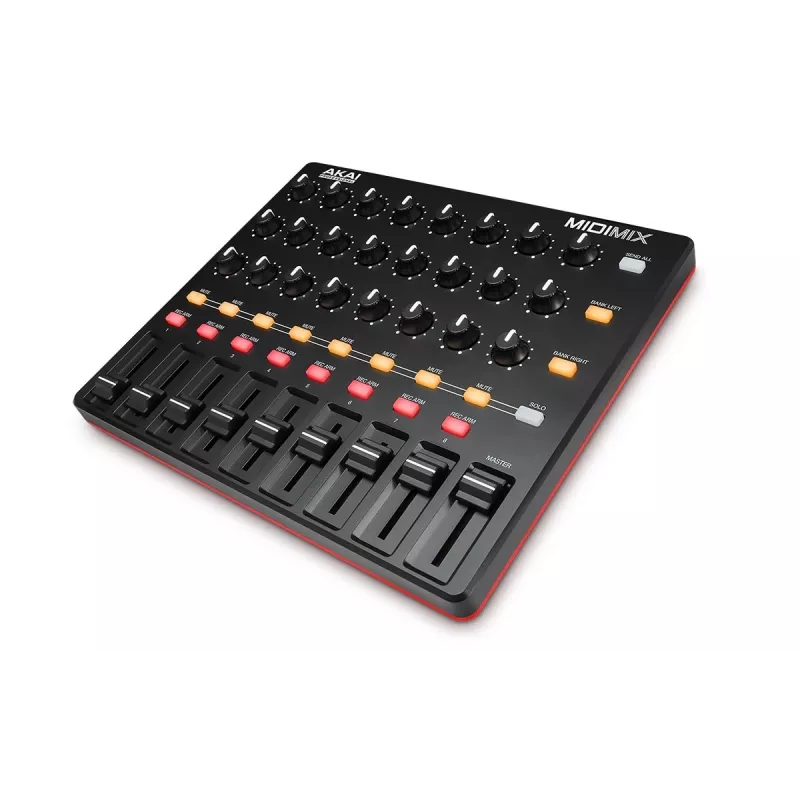 MIDI valdiklis Akai MidiMix 3 kanalų juoda raudona