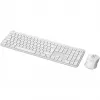 Logitech MK950 Signature Slim klaviatūra su pele, biuro RF + Bluetooth, QWERTZ vokiškas, grafito/baltos spalvos
