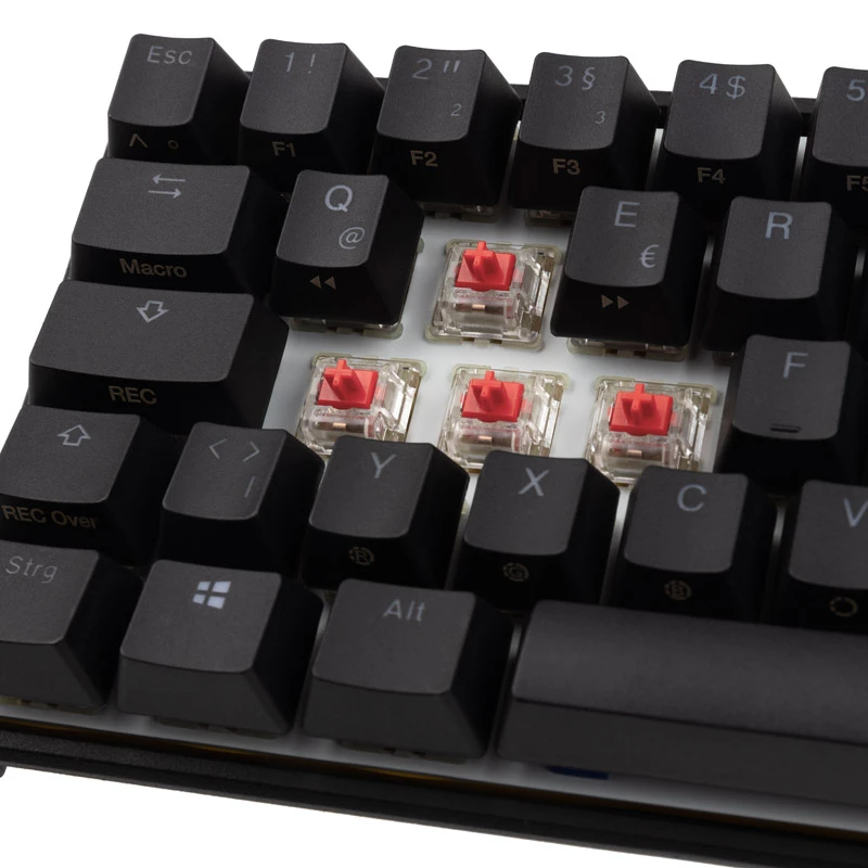 Ducky Mecha Pro SF klaviatūra, žaidimams, USB, vokiška, juoda