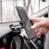 Telefono laikiklis Tellur TLL171261 — universalus kompaktiškas reguliuojamo kampo automobilinis ir stalo laikiklis, juodas