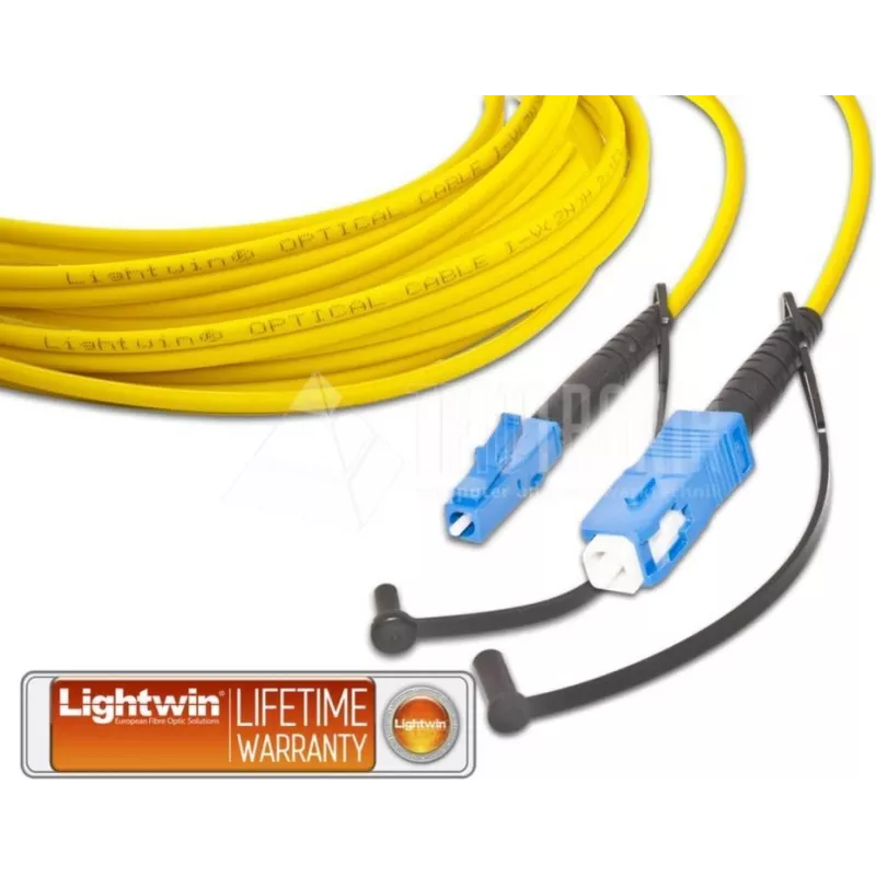 Lightwin LSP-09 LC-SC 2.0 šviesolaidinis kabelis 2 m OS2 geltonas (LSP-09 LC-SC 2.0)