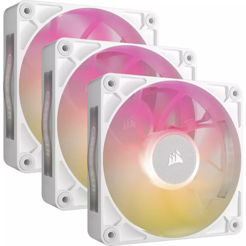 Ventiliatorius Corsair iCUE LINK RX120 MAX RGB 12 cm Baltas 3 vnt. 400-2000 RPM