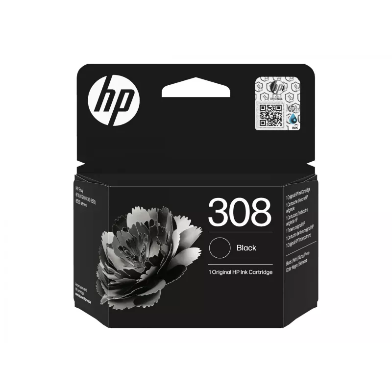 HP 308 Originali juoda rašalo kasetė