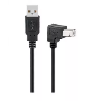 Microconnect USBAB2ANGLED USB kabelis USB 2.0 2 m USB A USB B Juodas