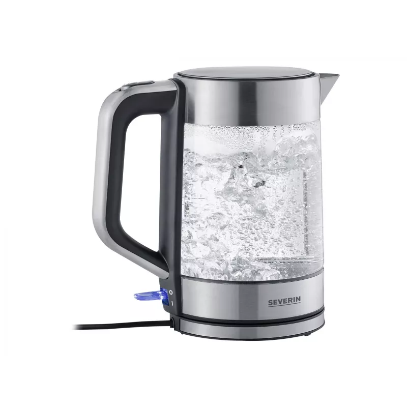 Elektrinis virdulys Severin 1,7 L 2200 W Juoda Nerūdijantis plienas Skaidrus