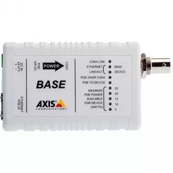 Medijos keitiklis - RJ45 - BNC - Ethernet per koaksialinį kabelį - PoE+ - Bazinis blokas