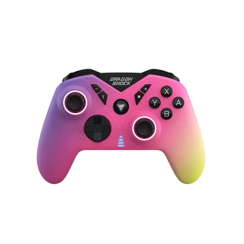 DragonShock Nebula Ultimate, žaidimų pultas, Nintendo Switch, D-Pad, Pagrindinis mygtukas, Paleidimo mygtukas, Turbo mygtukas, Įvairiaspalvis, Belaidis, Bluetooth