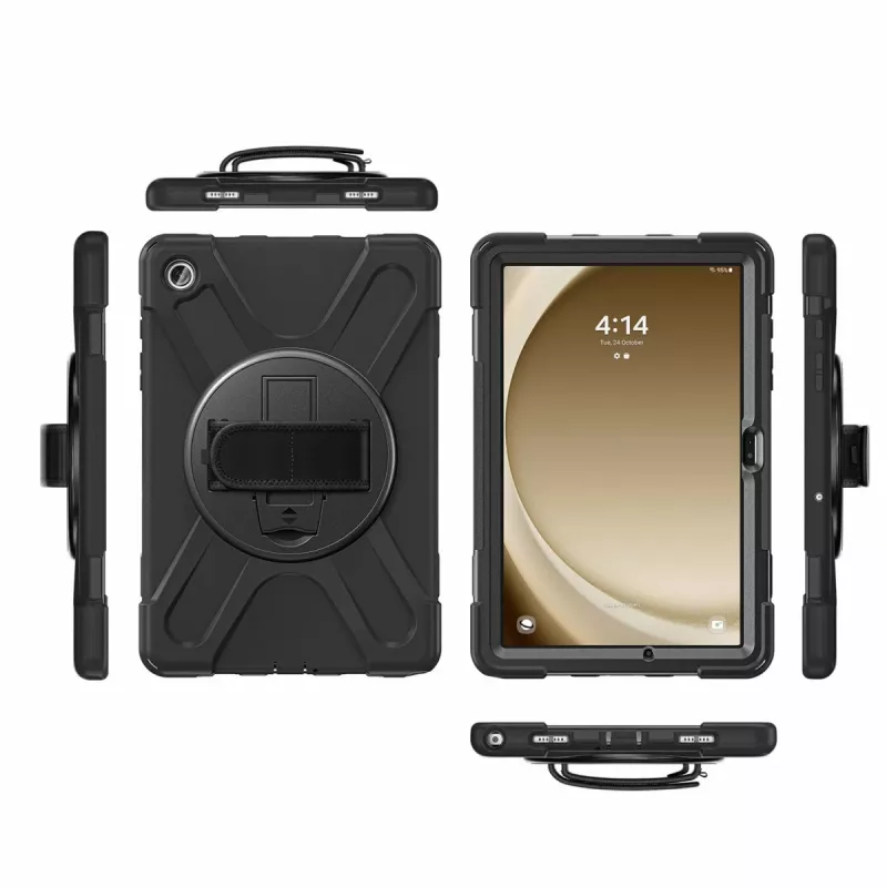 Dėklas 4smarts Galaxy Tab A9+ 27.9 cm, 2 stovo režimai, juodas