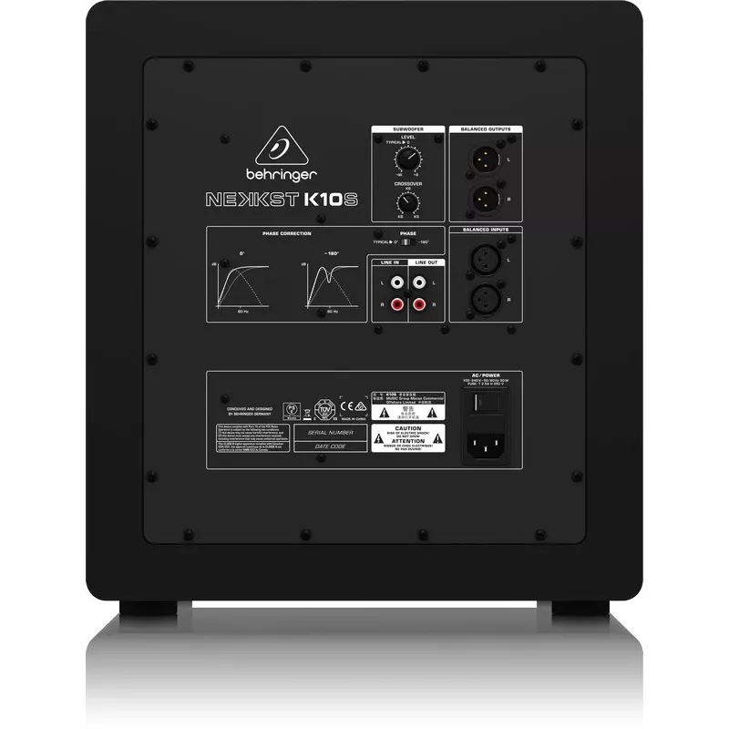 Behringer K10S juodas aktyvus žemųjų dažnių garsiakalbis