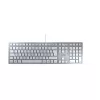 CHERRY KC 6000 plonas klaviatūra universali USB QWERTY Nordic sidabrinė, balta