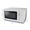 Solo mikrobangų krosnelė ESPERANZA ESTOFADO — 700 W, 20 l, 5 galios lygiai, 24,5 cm sukamoji lėkštė, balta