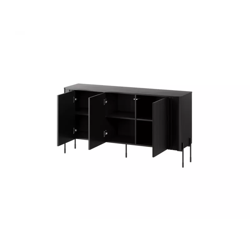 Cama VERA komoda 150x40x80 juodas matinis