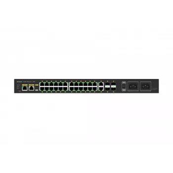 NETGEAR GSM4230UP Valdomas L2/L3 Gigabit Ethernet (10/100/1000) komutatorius su maitinimu per Ethernet (PoE) 1U Juodas