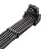 CableMod C-Series Pro Anschlusskabel Variante A 90° 16 kontaktų į 4×8 kontaktų PCIe anglies pluošto