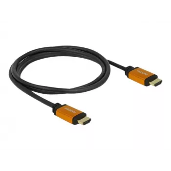 HDMI kabelis DeLOCK 85728 1,5 m Type A juodas auksinis