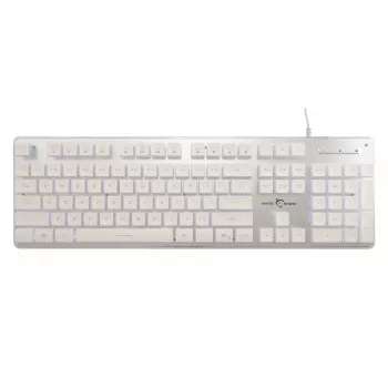 Mechaninė žaidimų klaviatūra White Shark TACHI-W-US — kompaktiškas TACHI White išdėstymas