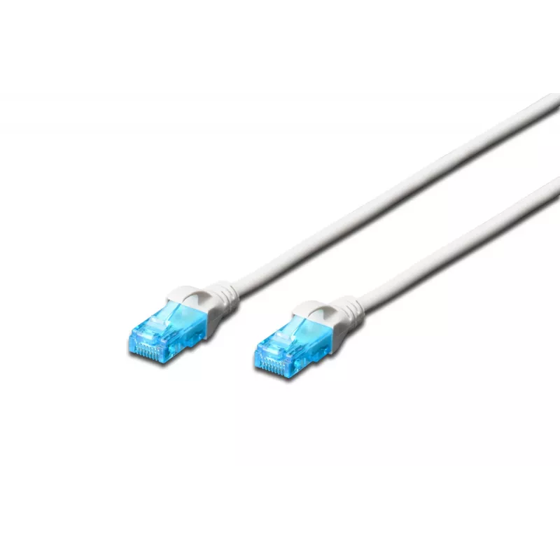 CAT 5e U-UTP komutacinis kabelis 0,5m Balta