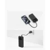 Išorinė baterija su USB-C kabeliu 20000 mAh 30 W juoda