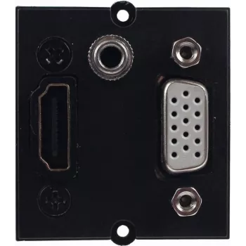 Bachmann 917.226 - 0,2 m - HDMI - VGA - 3,5 mm lizdas - HDMI - VGA - 3,5 mm lizdas - Kištukas - Lizdas - Juoda