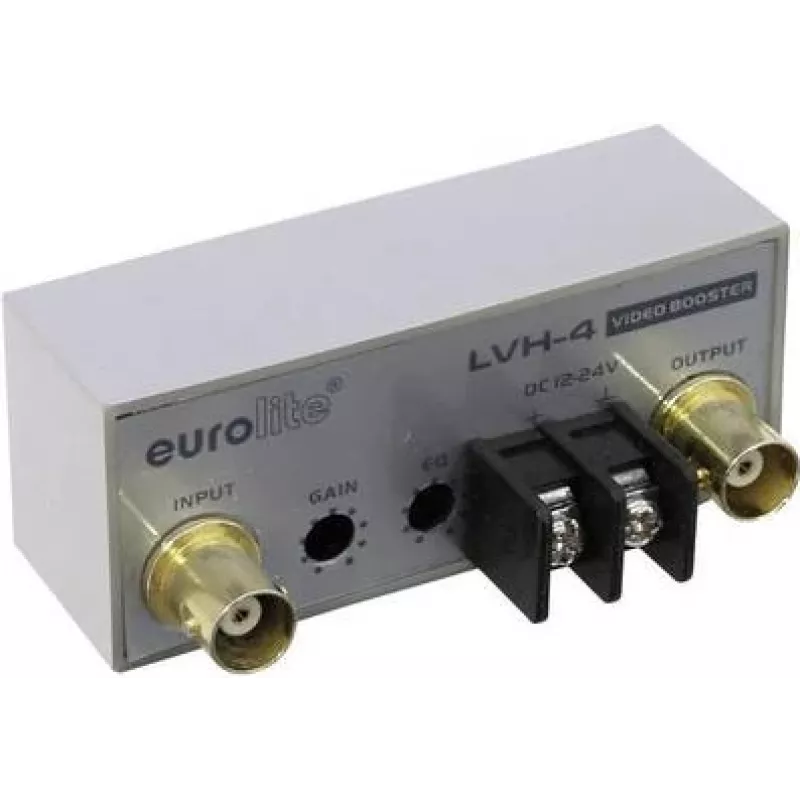 Signalo stiprintuvas EUROLITE LVH-4 (4 kanalai, iki 1000 m veikimo nuotolis)