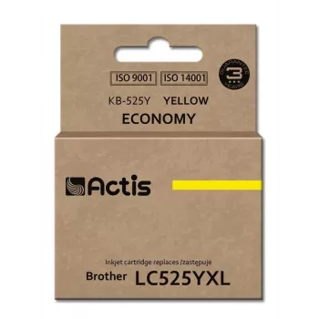 Actis KB-525Y rašalas (pakaitalas Brother LC525Y; Standartinis; 15 ml; geltonas)