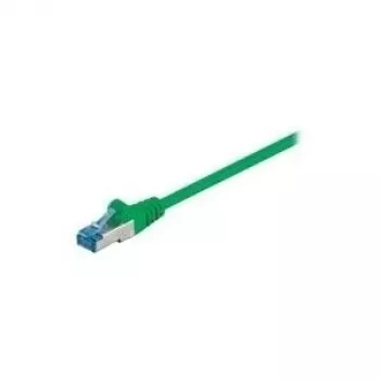 Wentronic Goobay CAT 6a komutacinis kabelis, S/FTP (PiMF), žalias, 1 m - LSZH be halogenų, varis (93681)