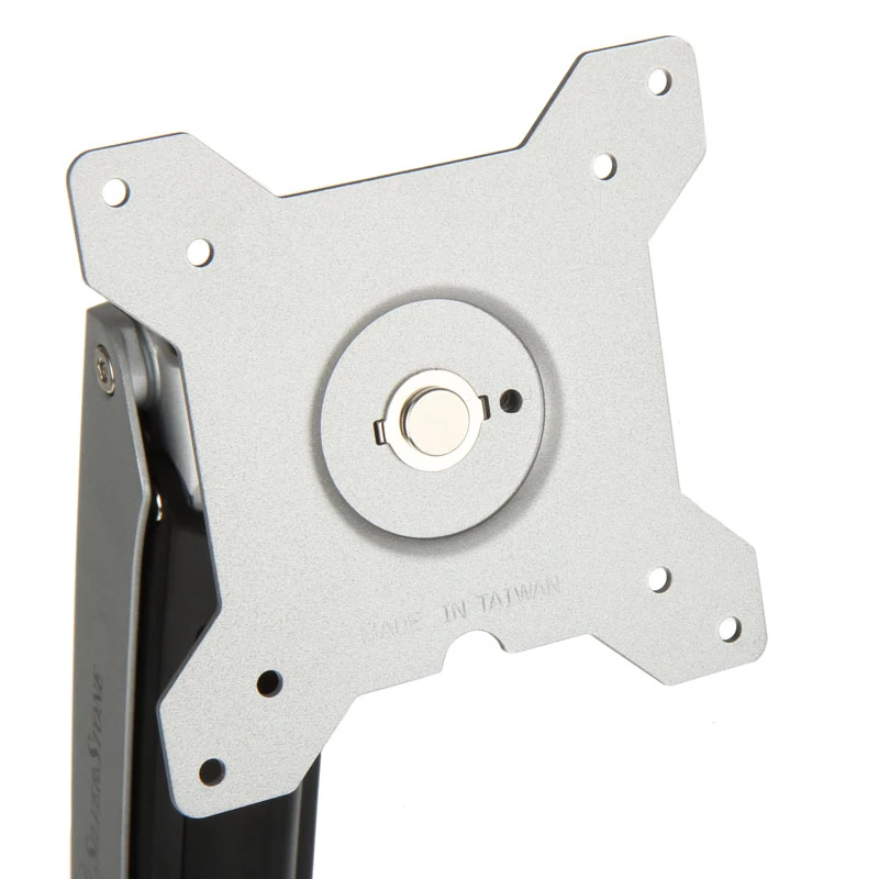 SilverStone SST-ARM22SC Dvigubo monitoriaus laikiklis - sidabrinis