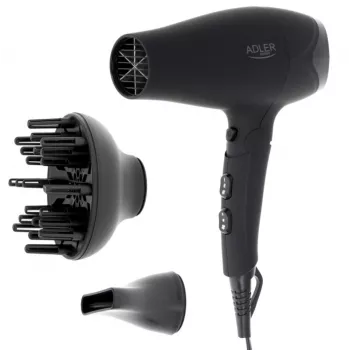 Adler AD 2267 plaukų džiovintuvas juodas, 2500 W