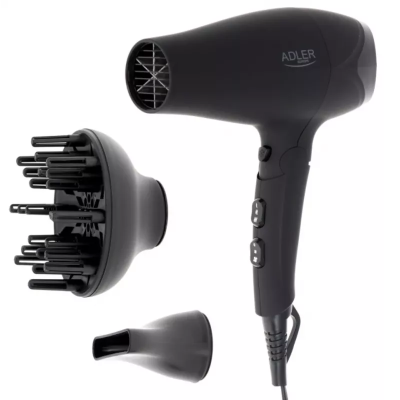 Adler AD 2267 plaukų džiovintuvas juodas, 2500 W