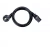 Maitinimo laidas 10A 250V 1,8M EU BK