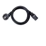Maitinimo laidas 10A 250V 1,8M EU BK