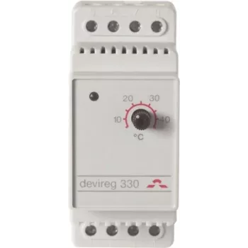 DEVI Elektr.Thermostat 15-45°C 140F1072 devireg 330 16A 230VAC 1-polio 2TE 140F1072 (140F1072)