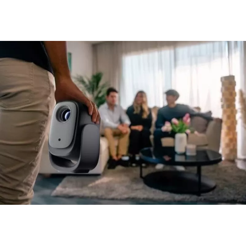 Mini projektorius Dangbei N2 Mini 1080P nešiojamas kompaktiškas — palaiko 1080p, nešiojamas dizainas