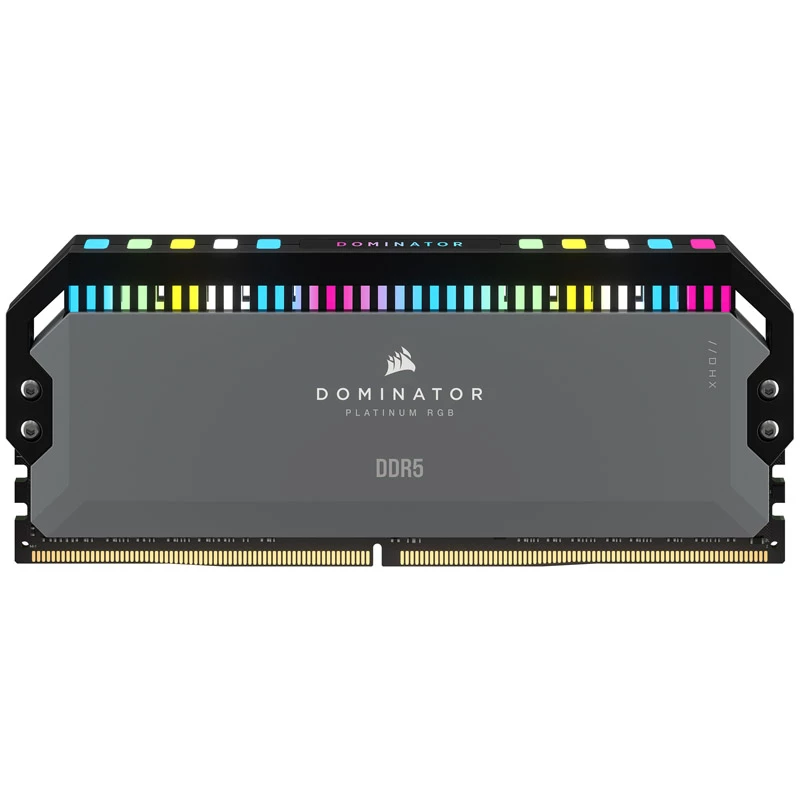 Corsair Dominator Platinum RGB, DDR5-5600, CL36, AMD EXPO - 32 GB Dual-Kit, pilka