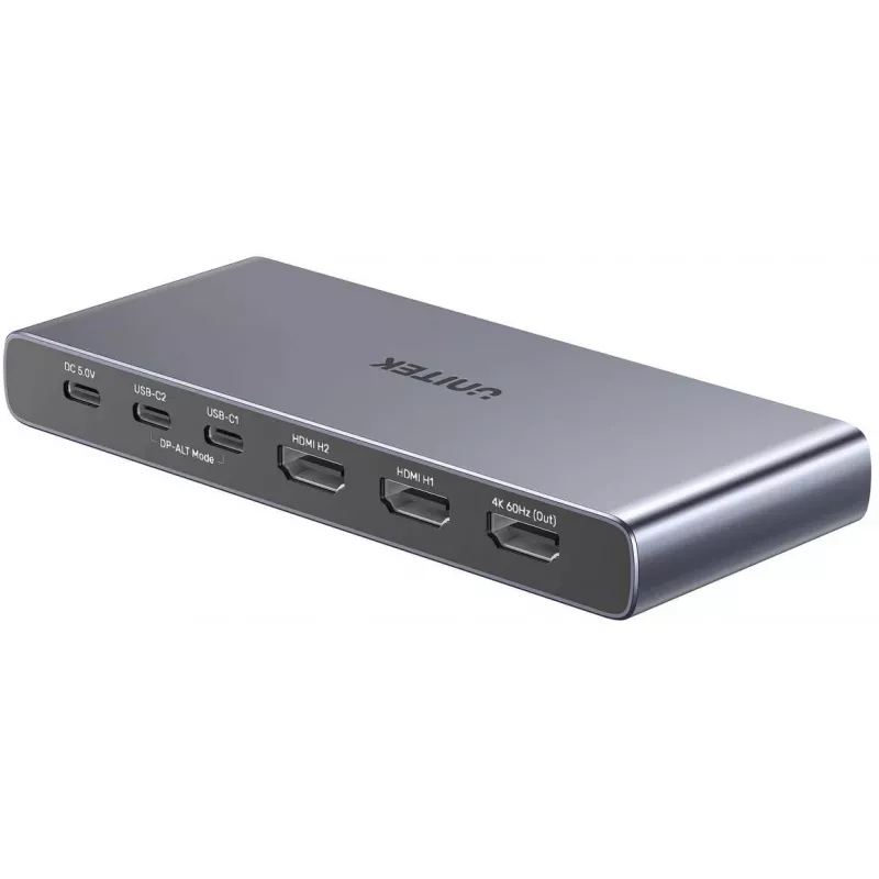 4K HDMI / USB-C perjungiklis 4-in-1 Išvestis, Unitek V1313AGY01-EU