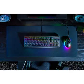 Razer JuodaWidow V4 X klaviatūra, žaidimų, USB, QWERTZ, vokiška, juoda
