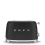 Smeg 50's Style TSF01BLMEU skrudintuvas, 2 riekėms, juodas, nerūdijantis plienas