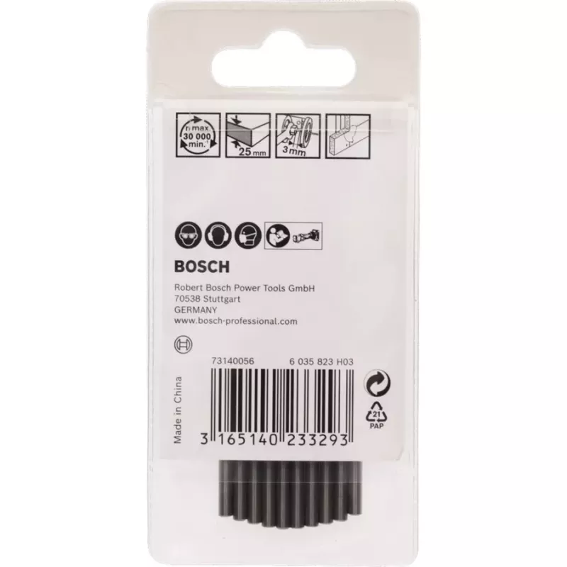 Pjovimo antgalis Bosch 2608620201 3,2 mm Rotocut frezai — 10 vnt.