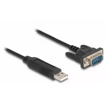 DeLOCK USB 2.0 į nuoseklųjį RS-232 adapteris 50 cm FTDI juodas