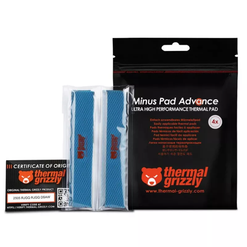 Thermal Grizzly Minus Pad Advance - 120 x 20 x 1.0 mm, 4 vnt.