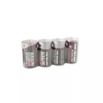 ANSMANN 5015581 Raudona šarminės baterijos, Mono (D), 4 vnt. pakuotė