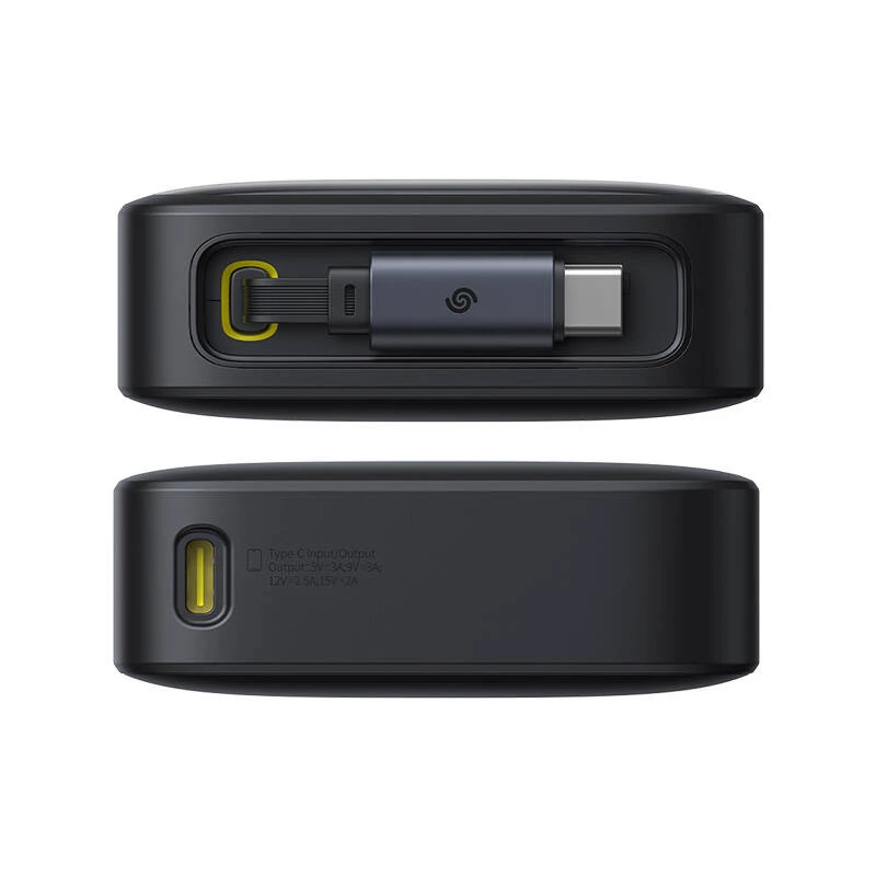 Išorinė baterija Baseus OS Free2Pull 10000mAh 30W + laidas (juoda)