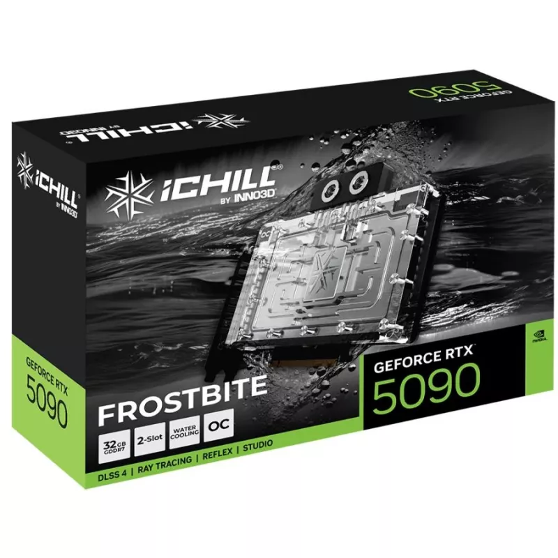INNO3D GeForce RTX 5090 iCHILL Frostbite 32GB GDDR7 vaizdo plokštė