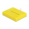 Breadboard DELOCK 18320 — plastikinė prototipų kūrimo plokštė, geltona, 36×46×10 mm