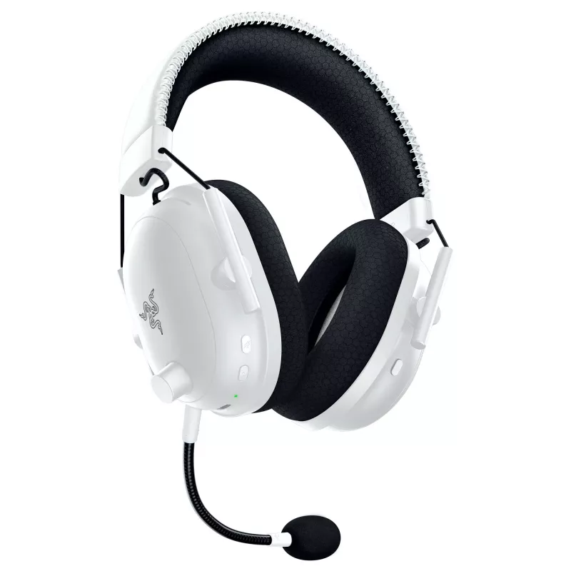 Razer BlackShark V2 Pro, skirta PlayStation, belaidė ausinė, lankeliu, žaidimams, USB Type-C, Bluetooth, balta