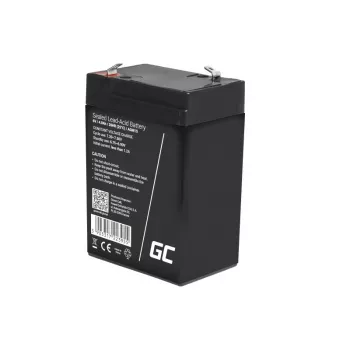 UPS baterija Green Cell AGM15, 6 V, 4 Ah, sandari švino rūgštinė (VRLA), juoda, 680 g