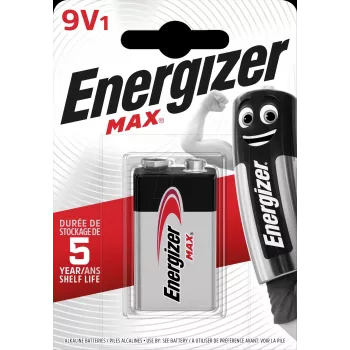 ENERGIZER BATTERY Max 426660 9V 6LR61, 1 vnt., Eko pakuotė