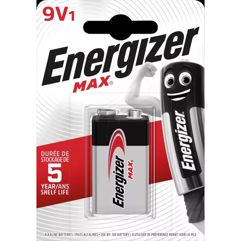 ENERGIZER BATTERY Max 426660 9V 6LR61, 1 vnt., Eko pakuotė